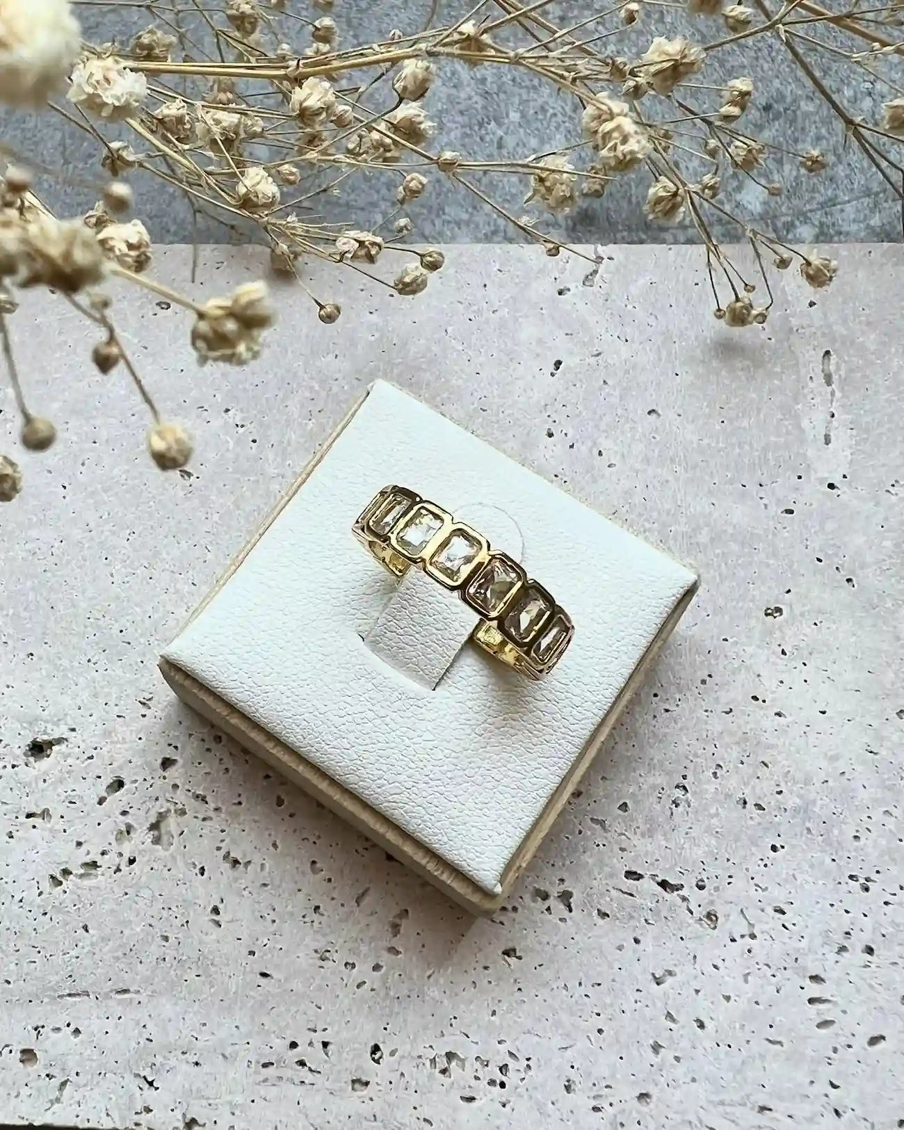 BELLA || Anillo Piedras Ajustable