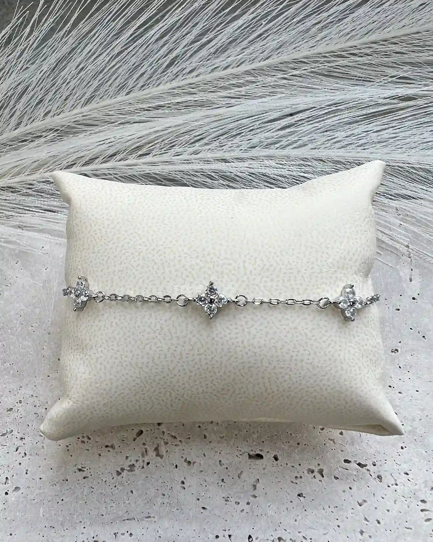 AURA || Pulsera Tréboles Plateado