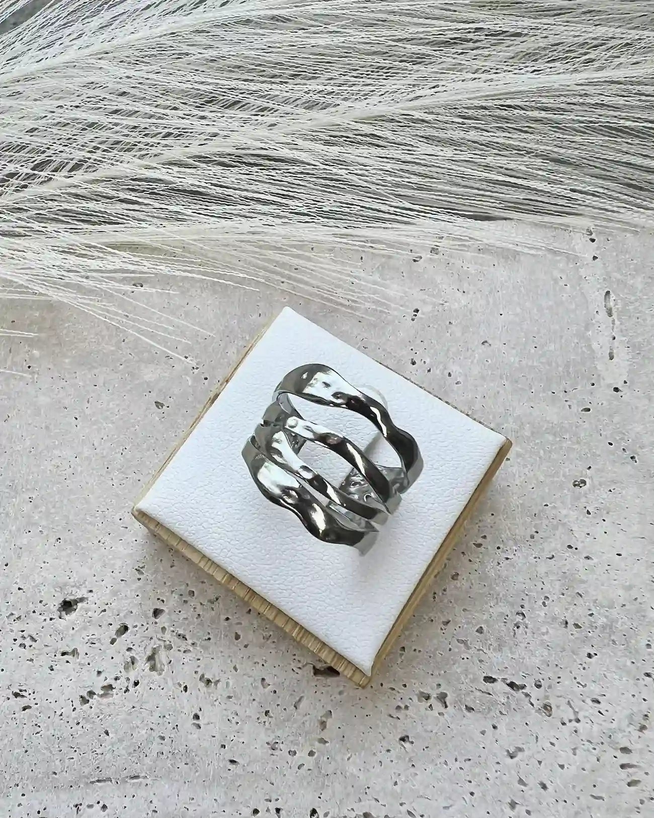 NORA || Anillo Ajustable Plateado
