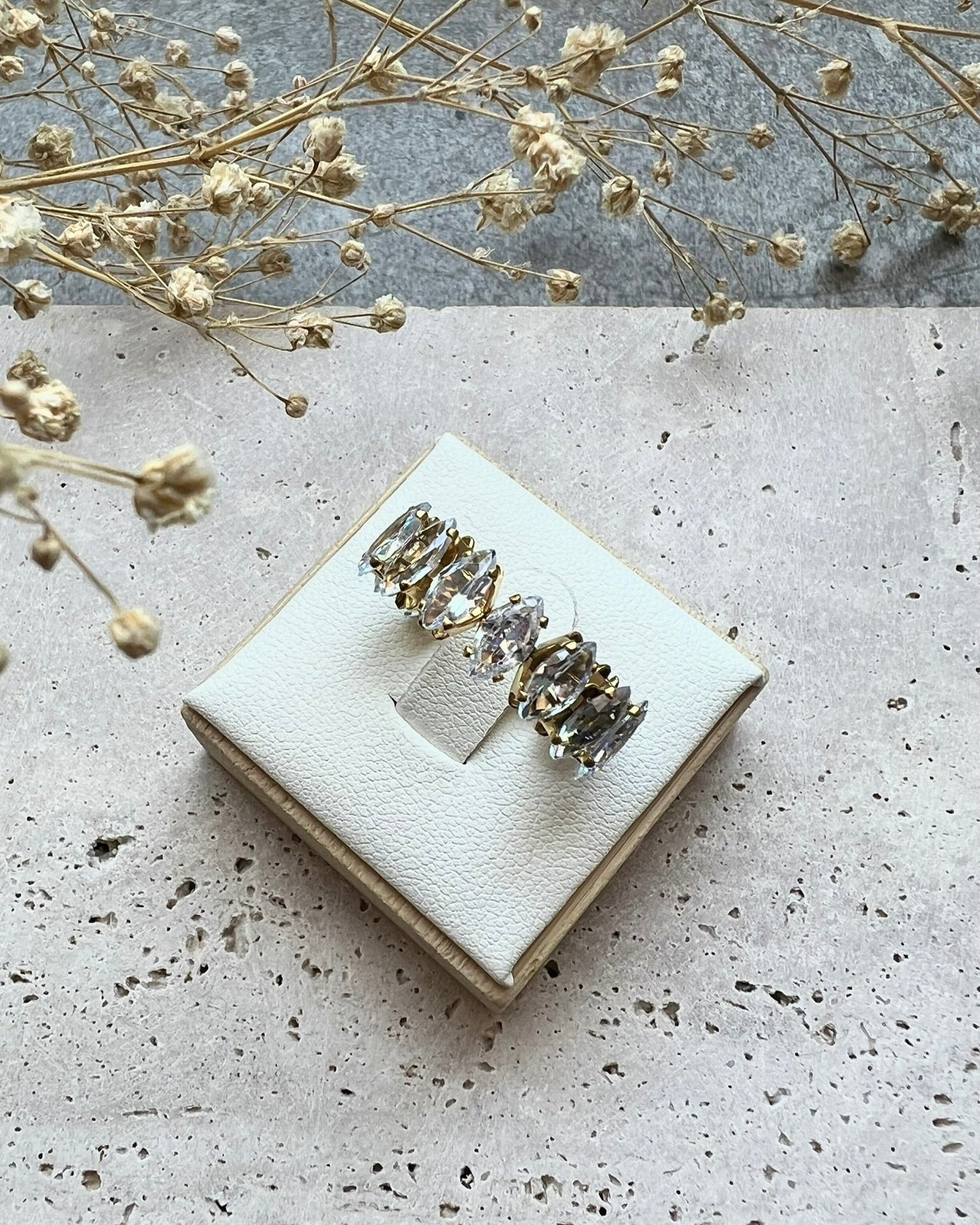CANNES || Anillo Piedras Ajustable