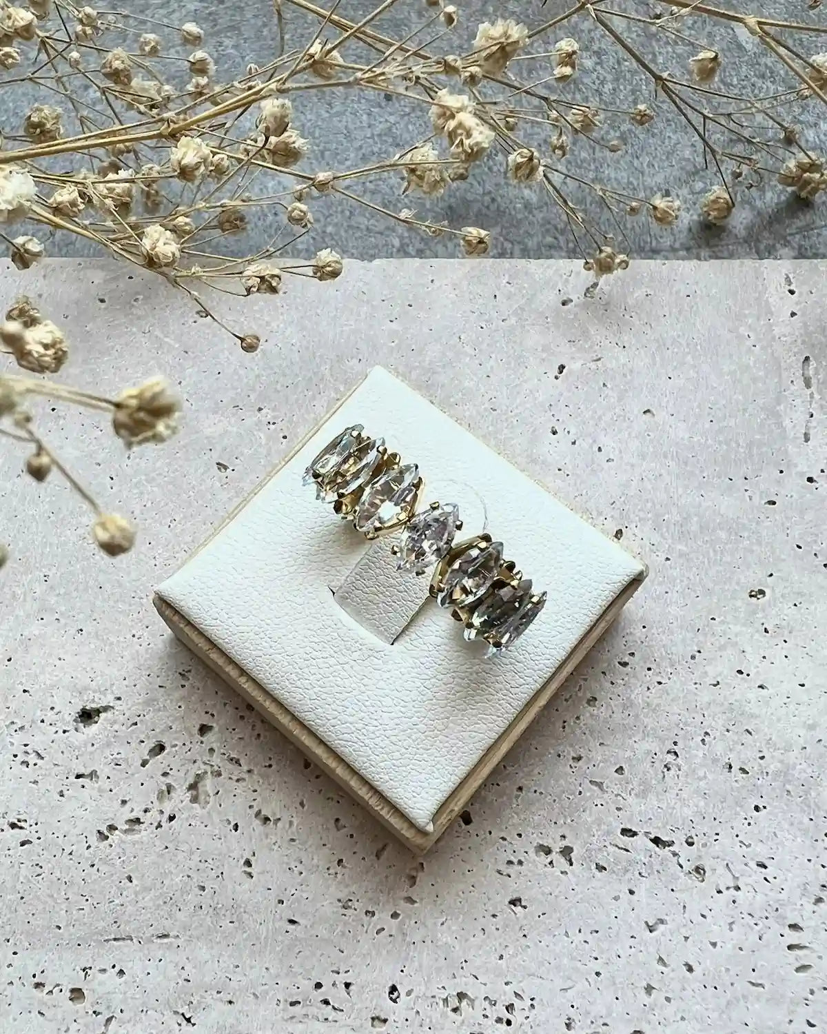CANNES || Anillo Piedras Ajustable