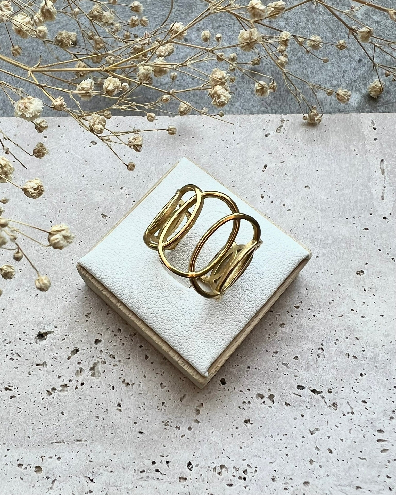 LUNA || Anillo Ajustable Oro
