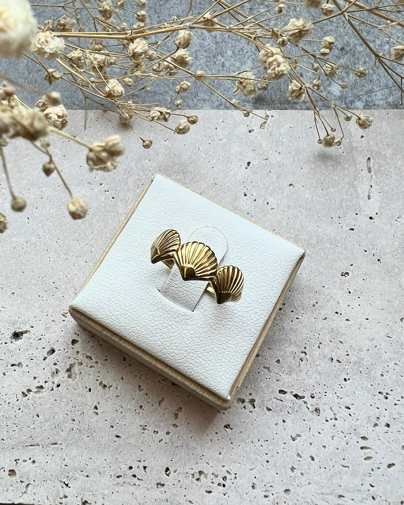 KAI || Anillo Conchas de Mar Oro