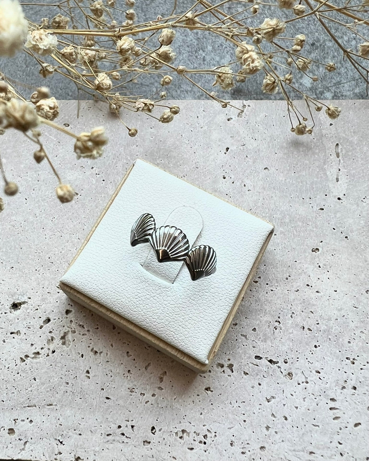 KAI || Anillo Conchas de Mar Plata
