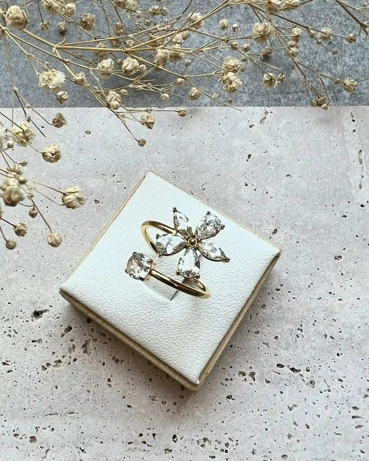DEMI || Anillo Flor Ajustable