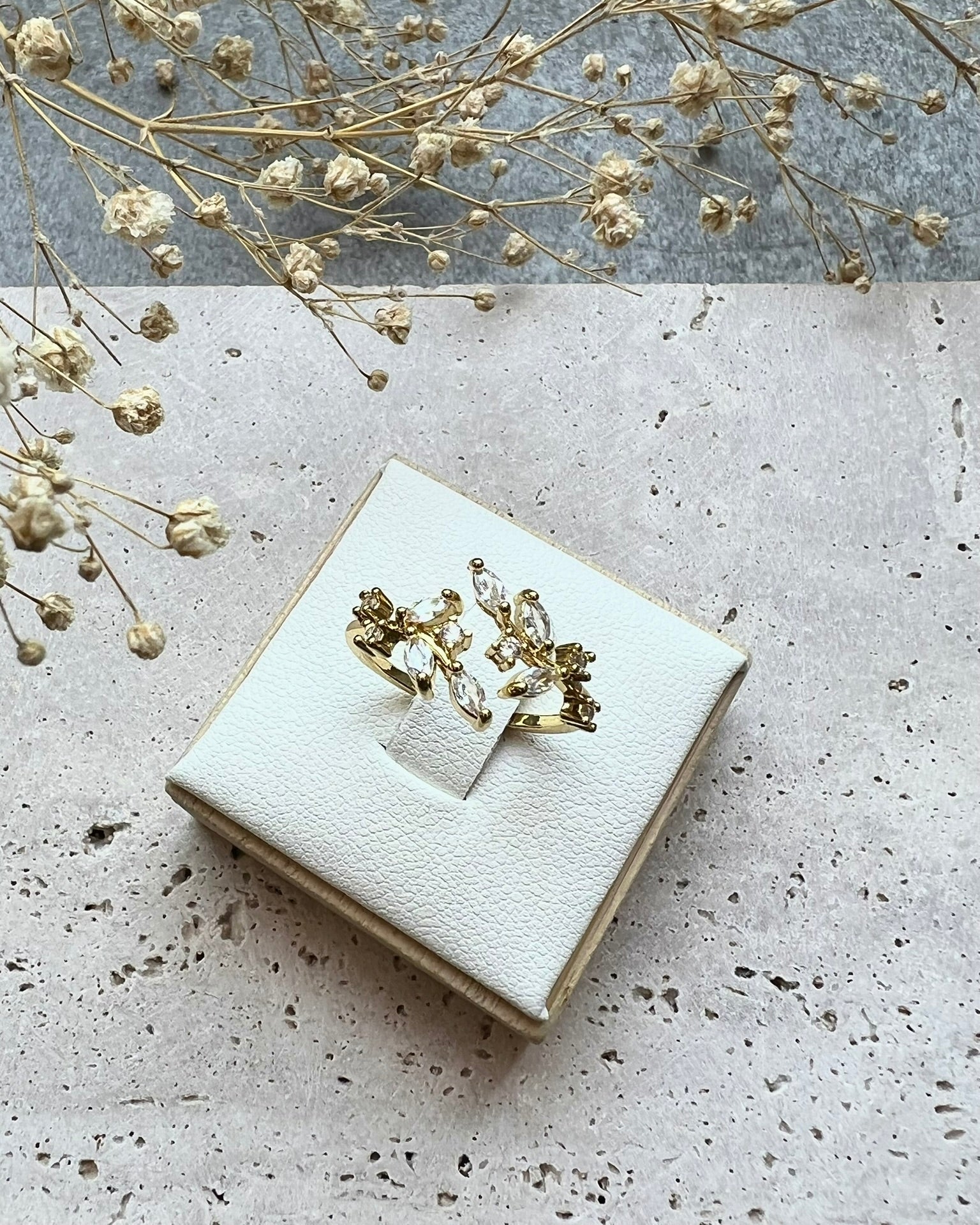 FLORENCIA || Anillo Hojas Ajustable