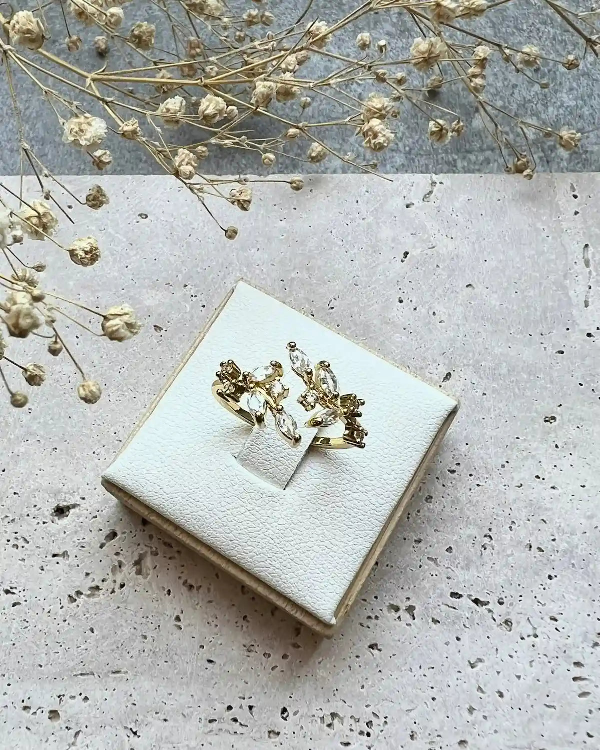 FLORENCIA || Anillo Hojas Ajustable