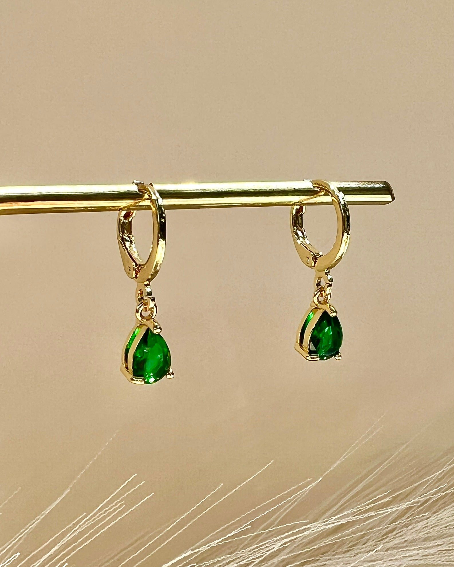 OSLO || Pendientes Circonia Verde